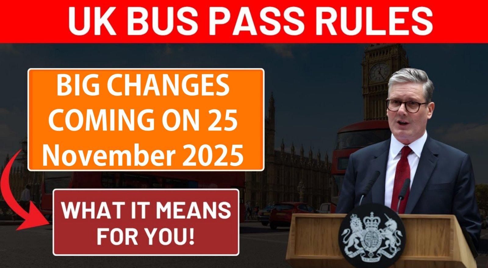 UK Bus Pass Update 2025