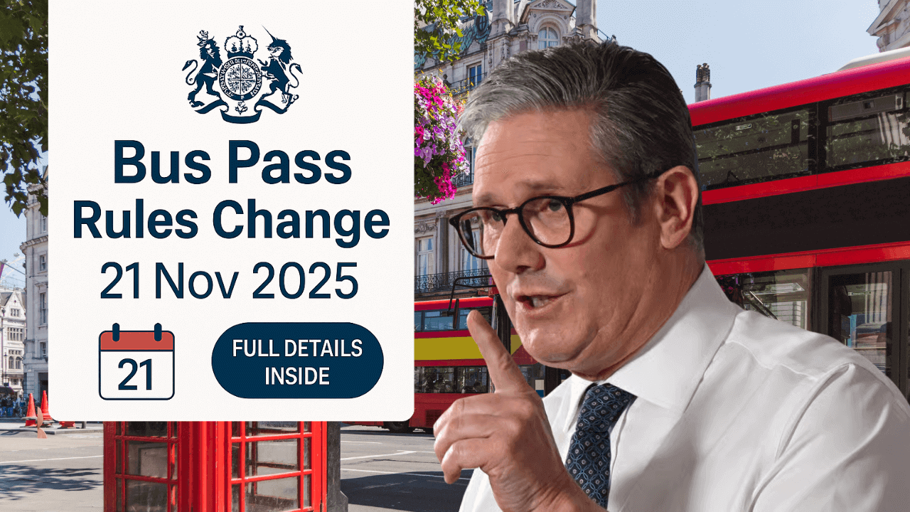 UK Bus Pass Rules Change from 21 November 2025 – Full Details